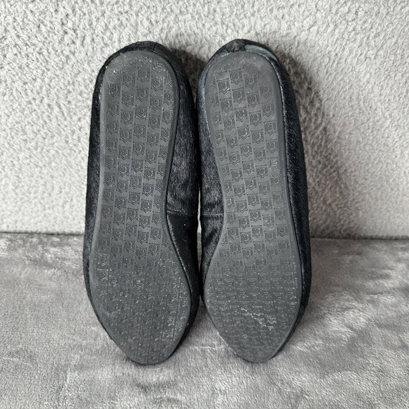 Birdies The Blackbird Loafers Womens 10 Black Calf Hair Flats Slip On Comfort - Picture 11 of 14